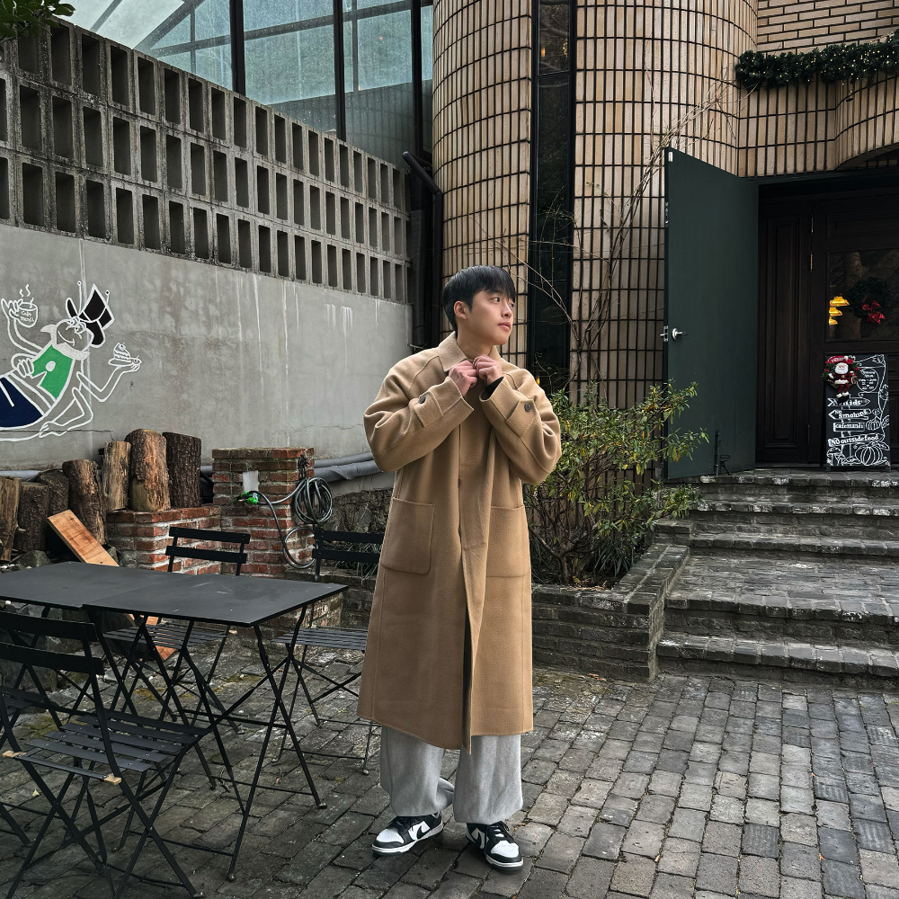 코트 모델 착용 이미지-S64L3