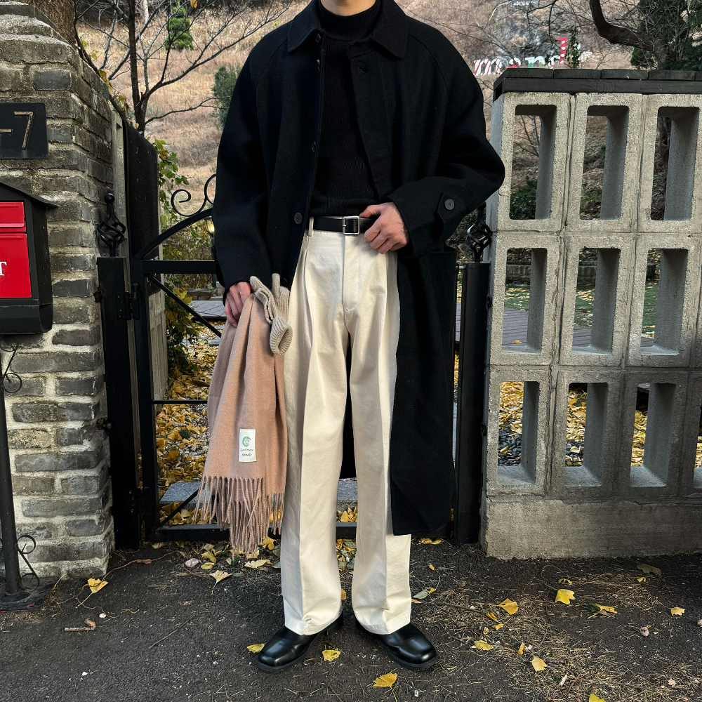 코트 모델 착용 이미지-S64L33