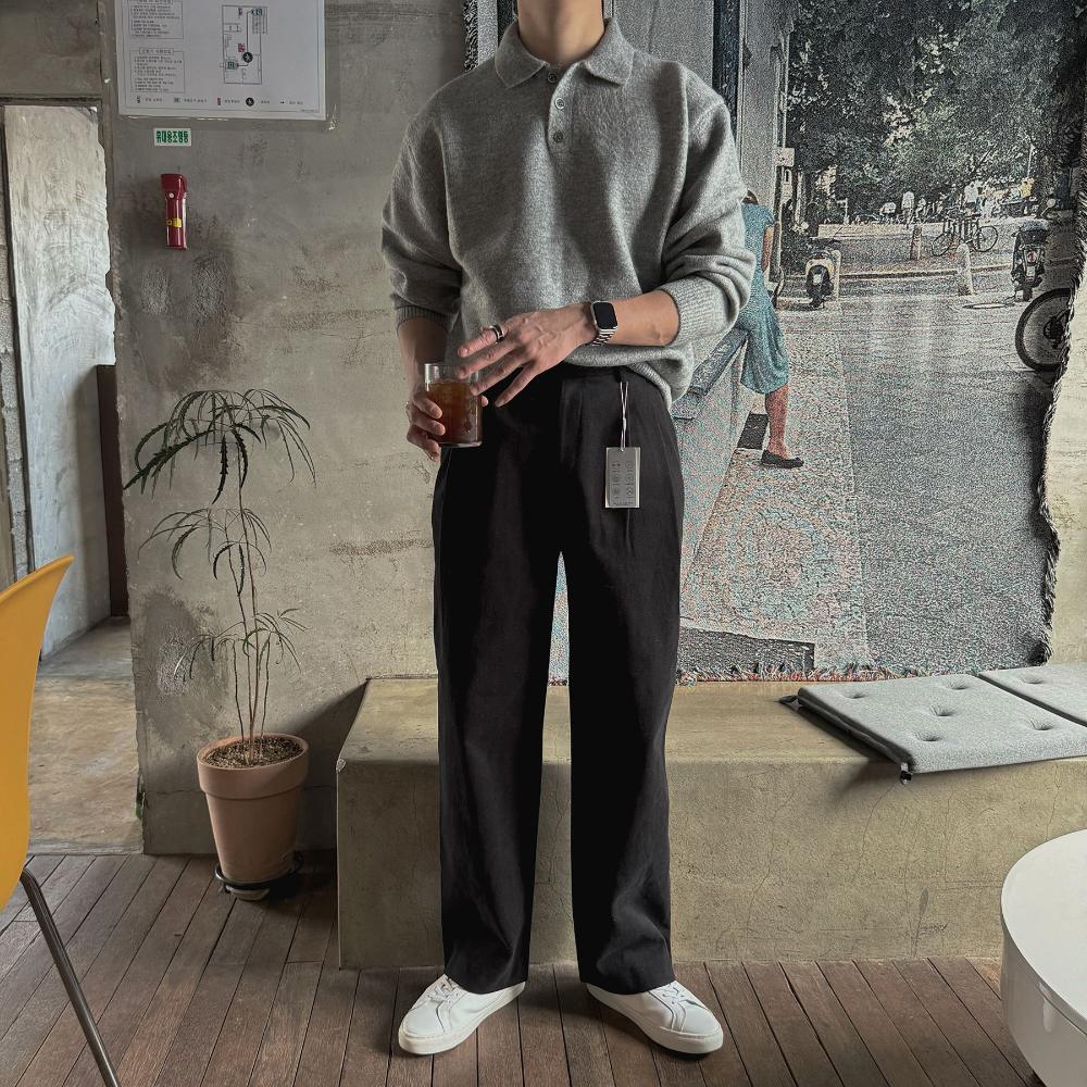 바지 모델 착용 이미지-S63L30