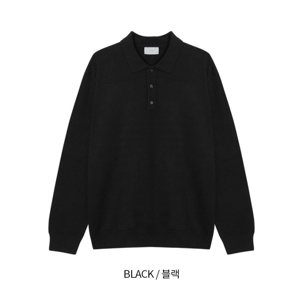 긴팔 티셔츠 차콜 색상 이미지-S65L11