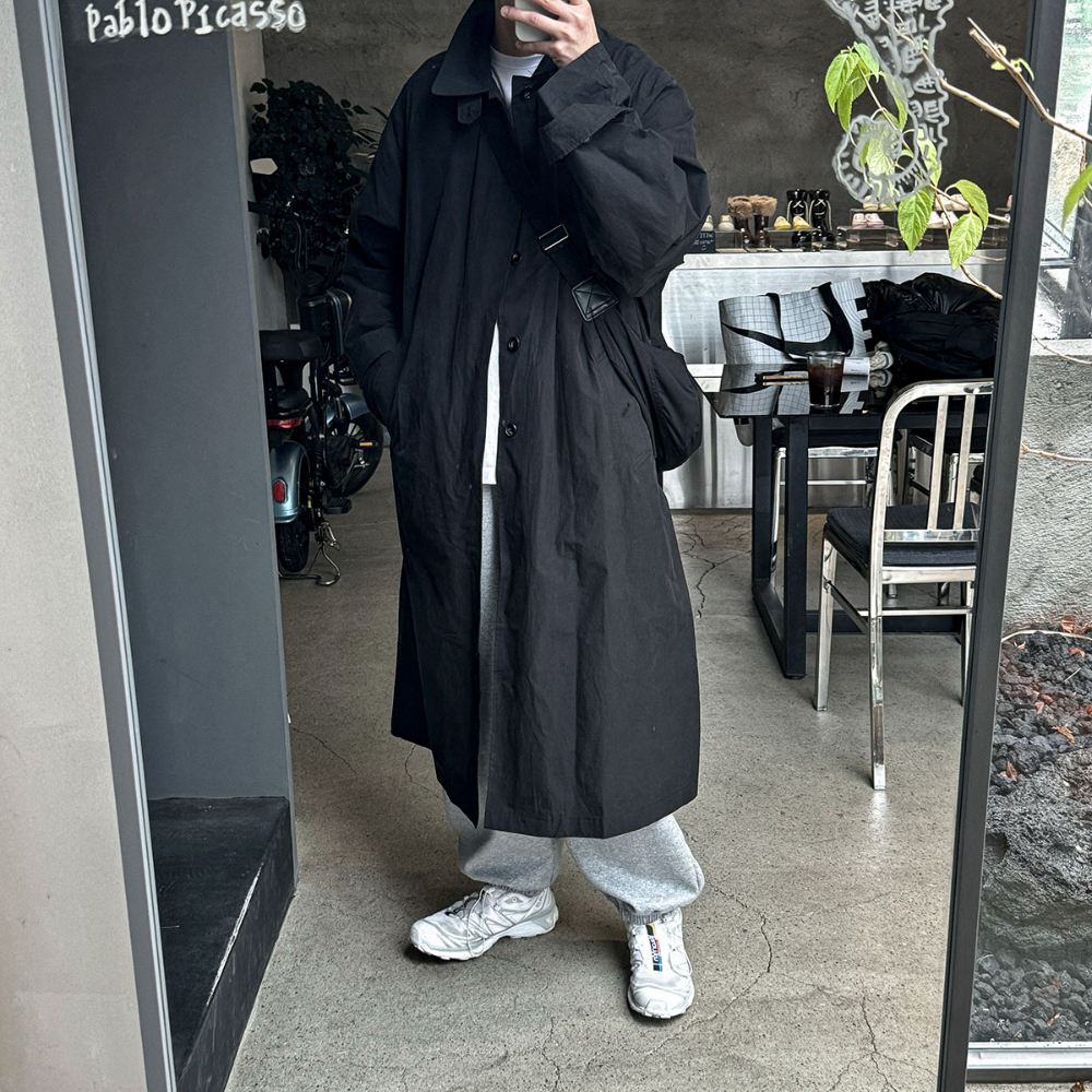 코트 모델 착용 이미지-S70L33