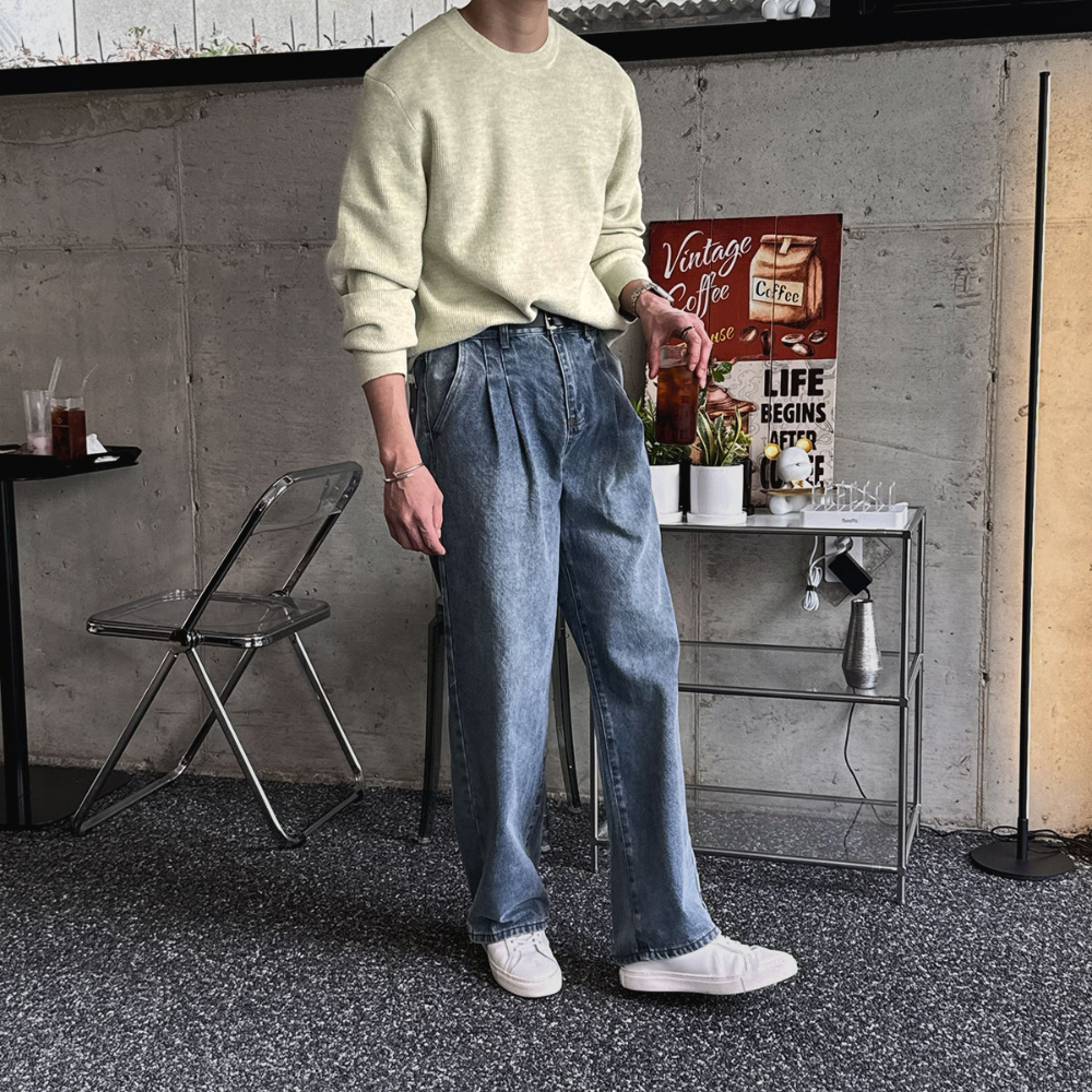 바지 모델 착용 이미지-S83L44