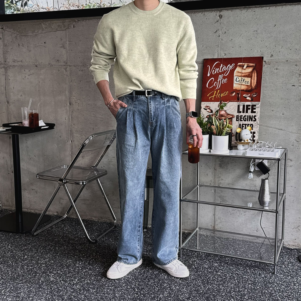 바지 모델 착용 이미지-S83L46