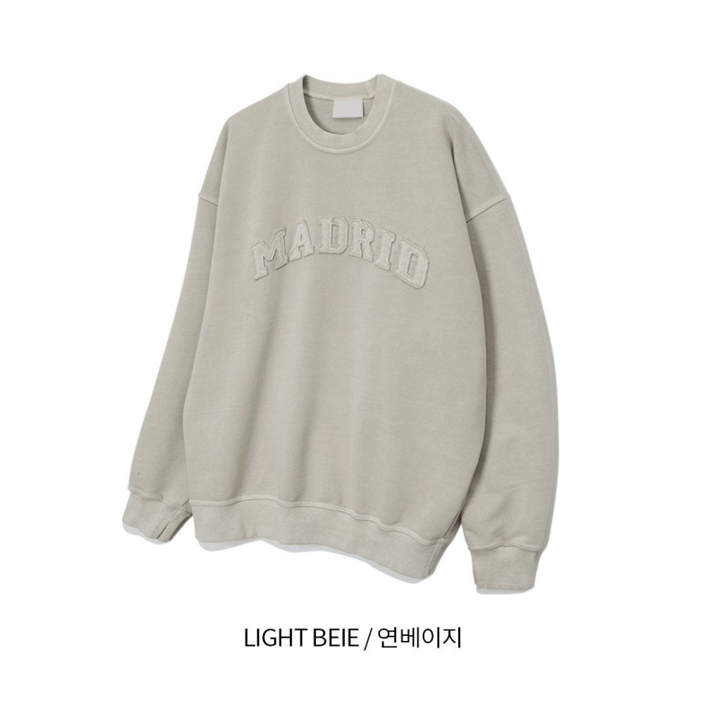 긴팔 티셔츠 크림 색상 이미지-S109L8