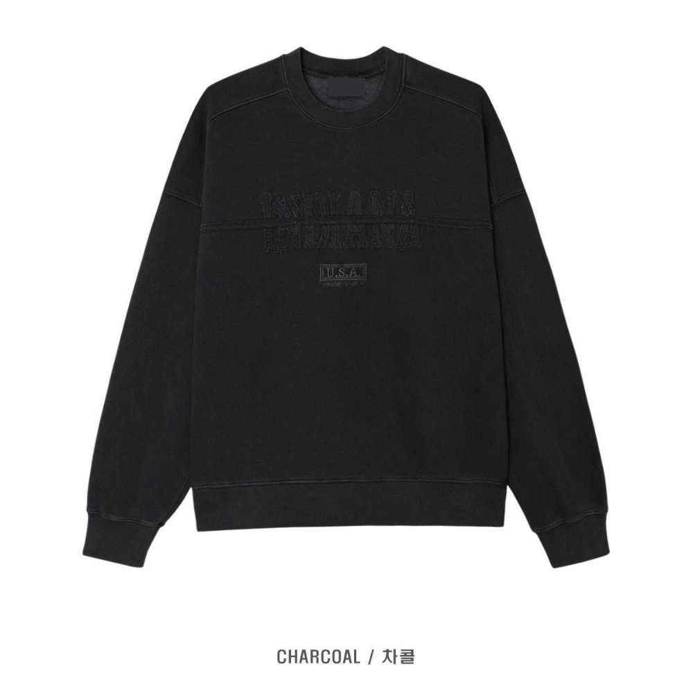 긴팔 티셔츠 차콜 색상 이미지-S120L5
