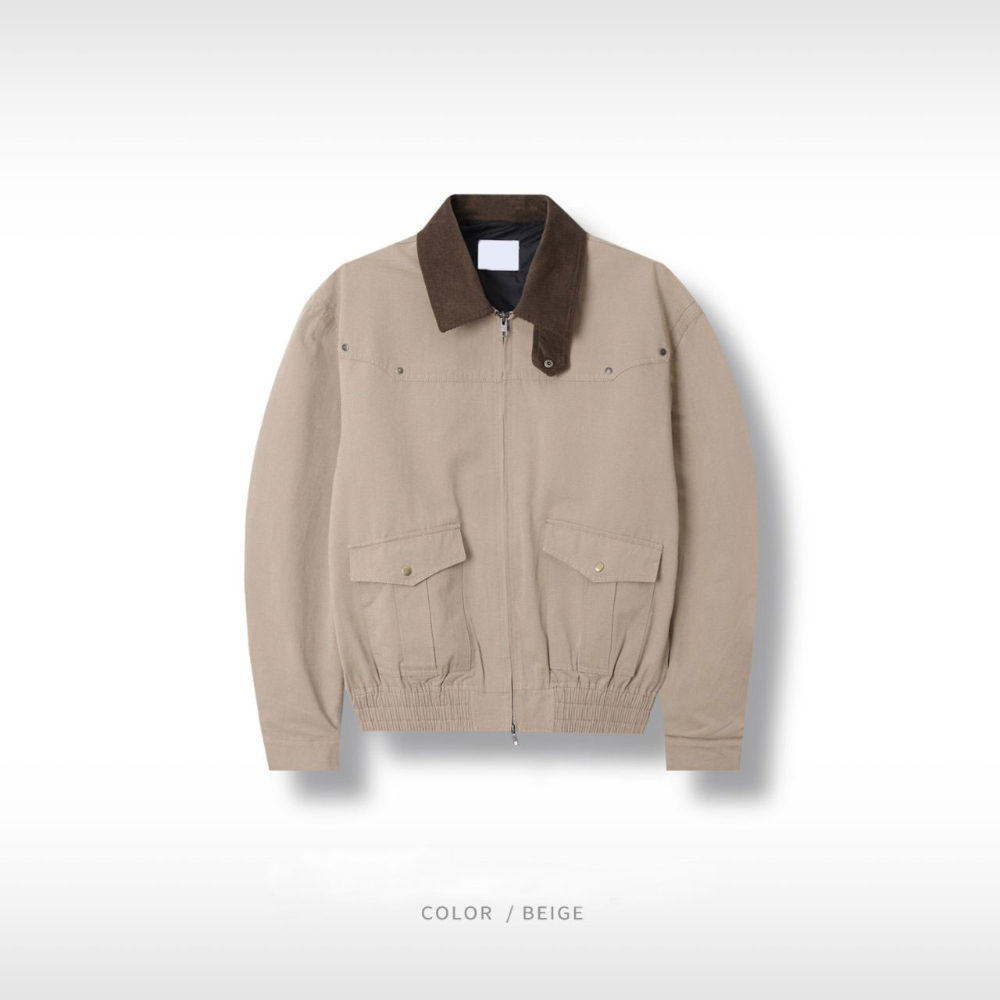 재킷 크림 색상 이미지-S125L12