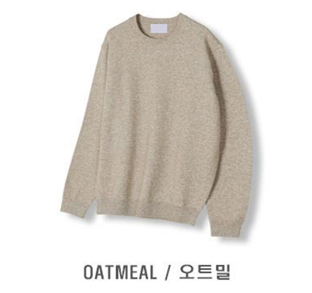 긴팔 티셔츠 크림 색상 이미지-S116L30