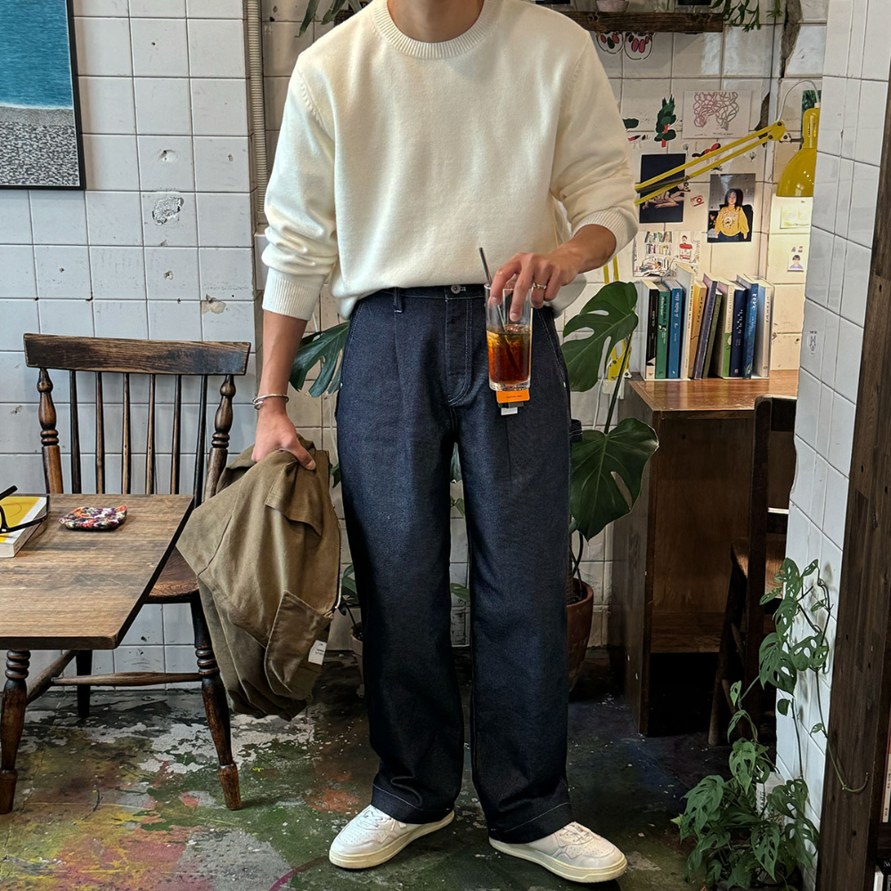 바지 모델 착용 이미지-S130L32