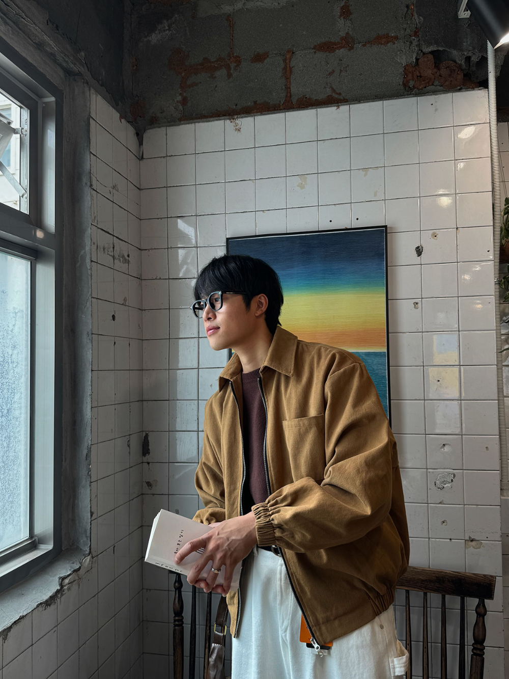 재킷 모델 착용 이미지-S132L12