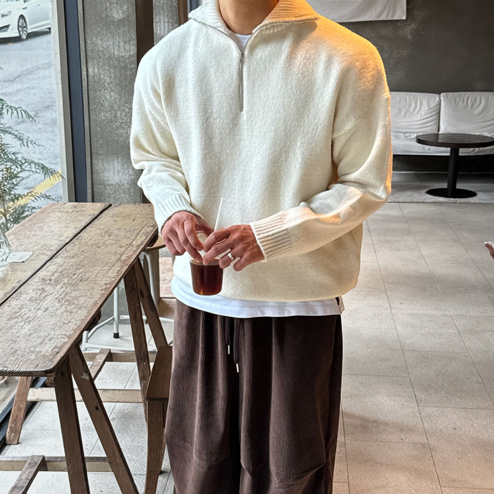 긴팔 티셔츠 모델 착용 이미지-S121L8