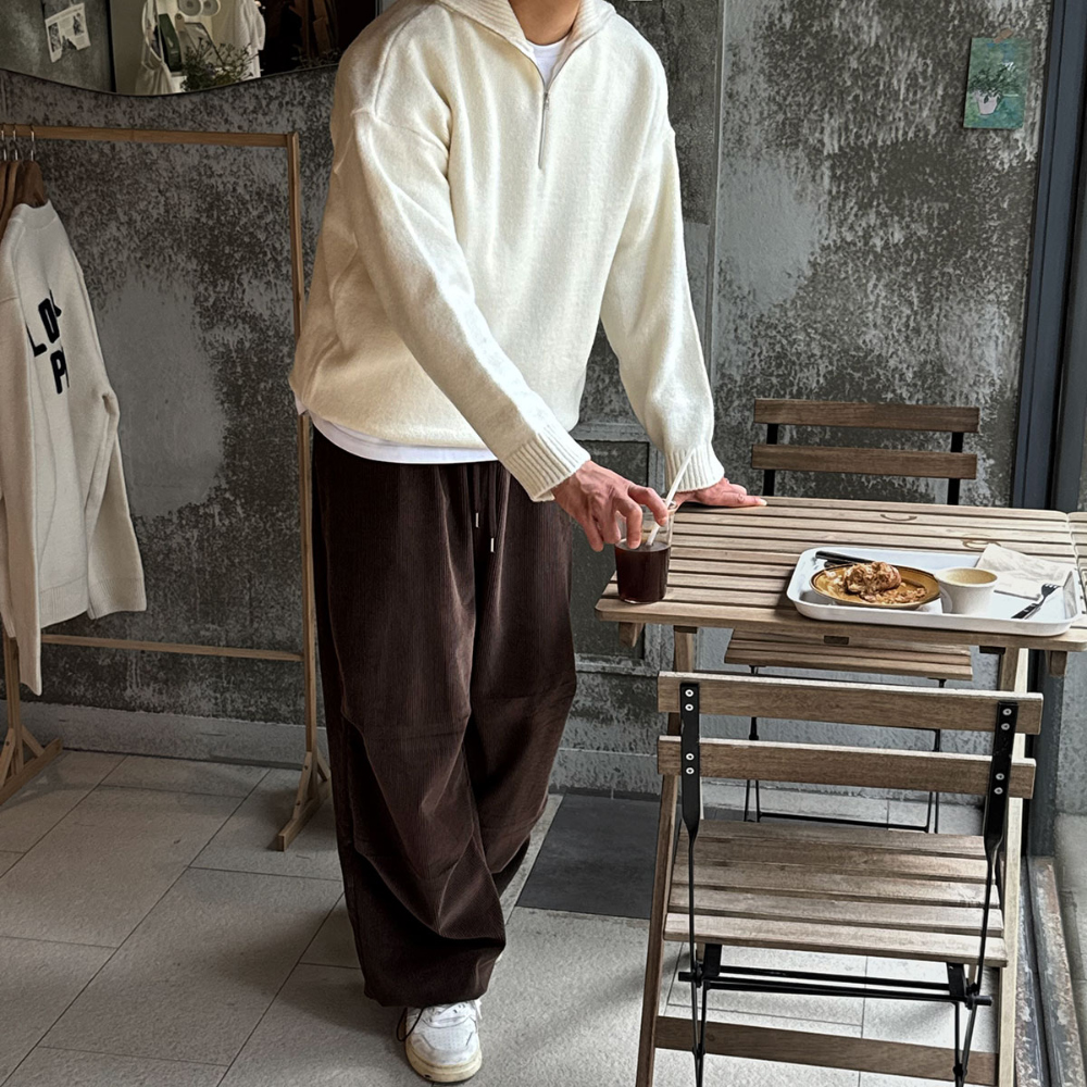 긴팔 티셔츠 모델 착용 이미지-S121L6