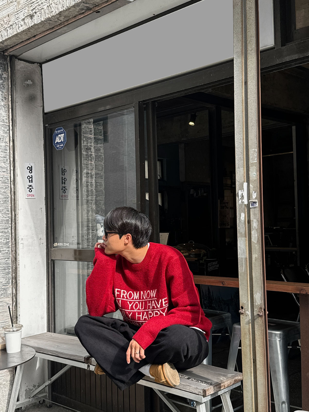 바지 모델 착용 이미지-S124L42