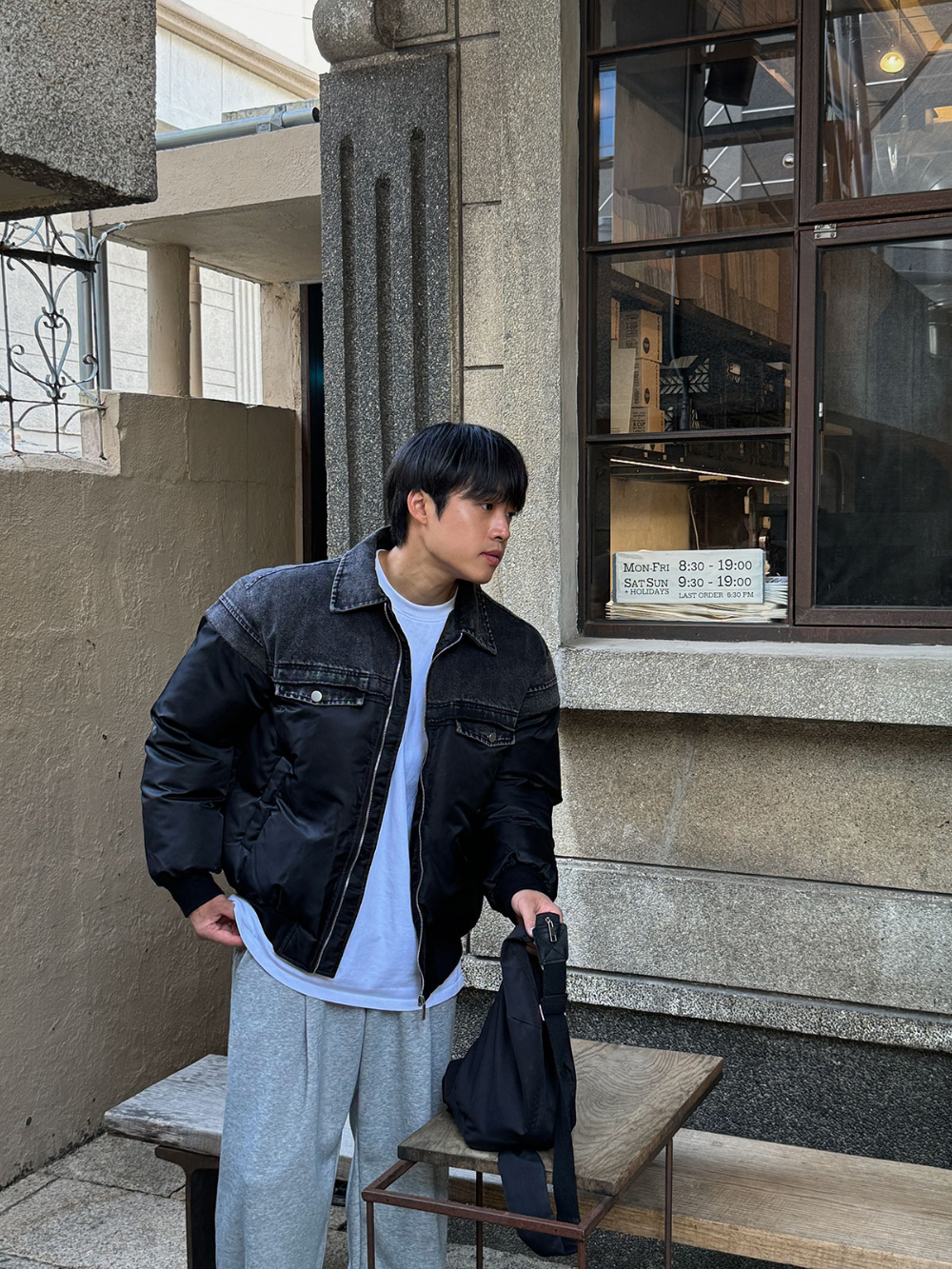 재킷 모델 착용 이미지-S142L24