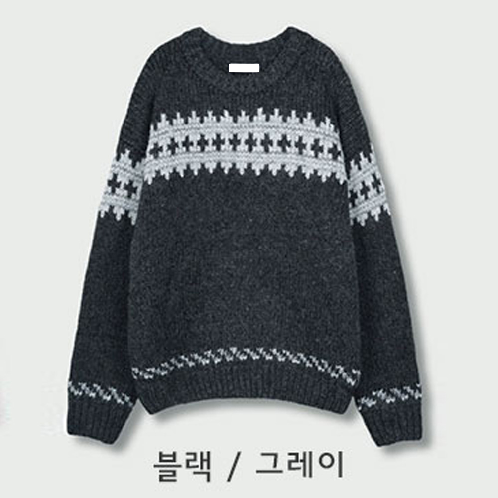 긴팔 티셔츠 차콜 색상 이미지-S122L48