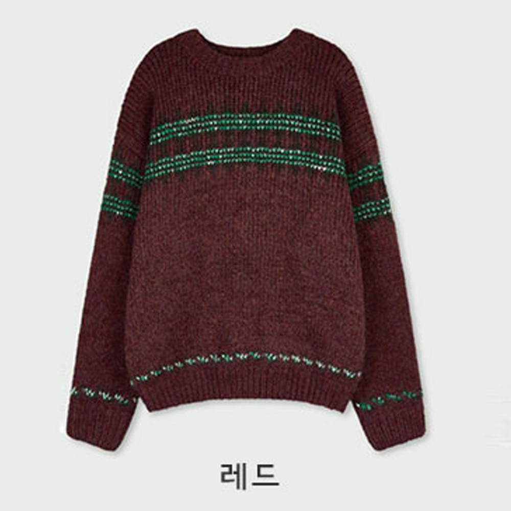 긴팔 티셔츠 버건디 색상 이미지-S122L44
