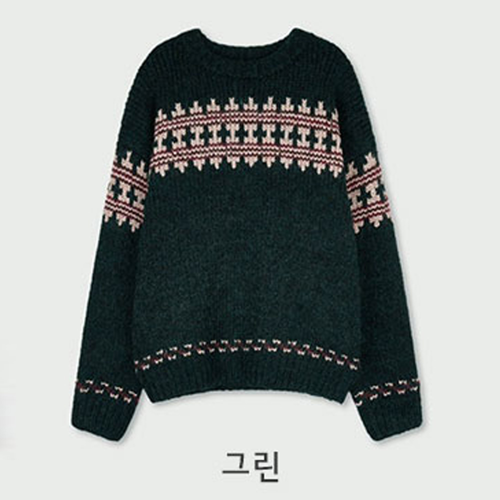 긴팔 티셔츠 다크그린 색상 이미지-S122L45