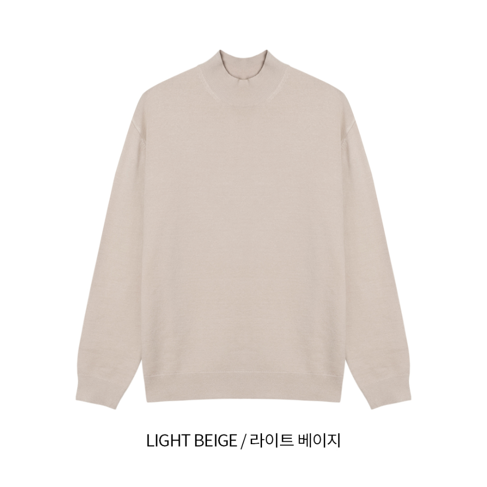 긴팔 티셔츠 크림 색상 이미지-S122L48