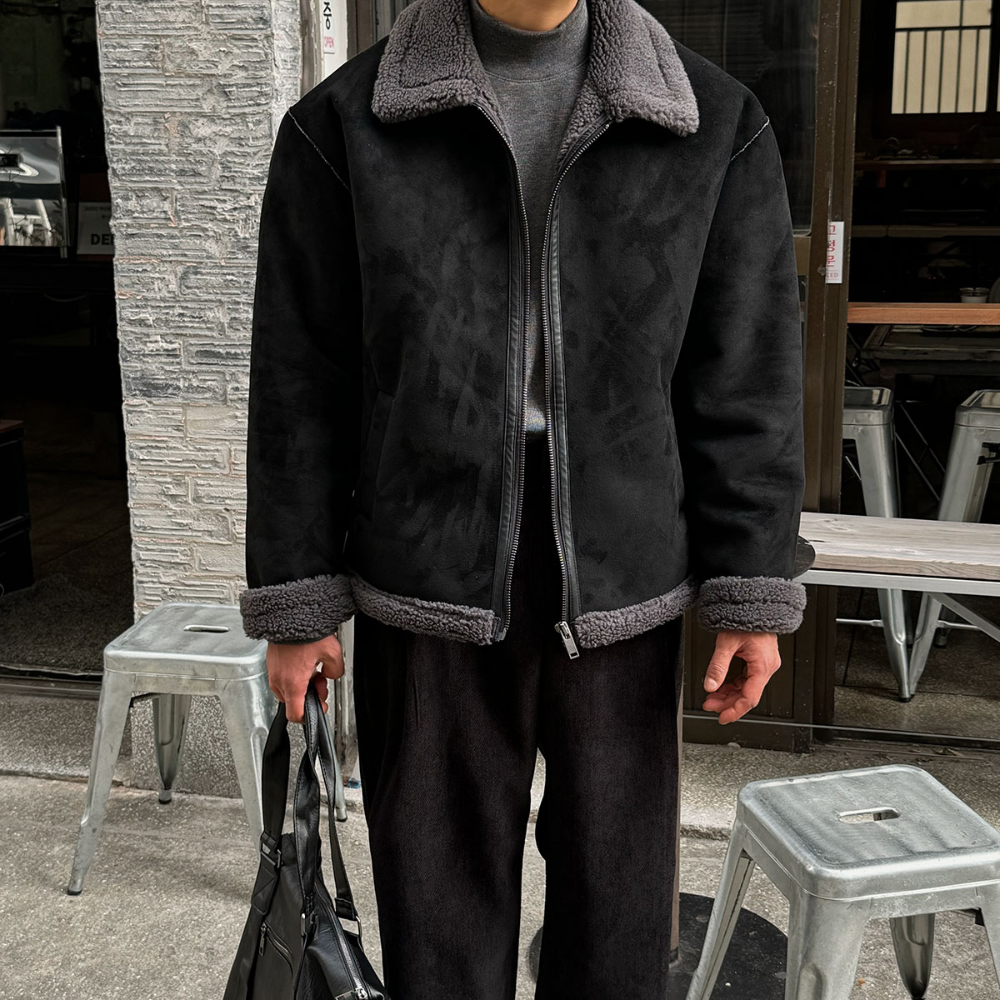 재킷 모델 착용 이미지-S161L25