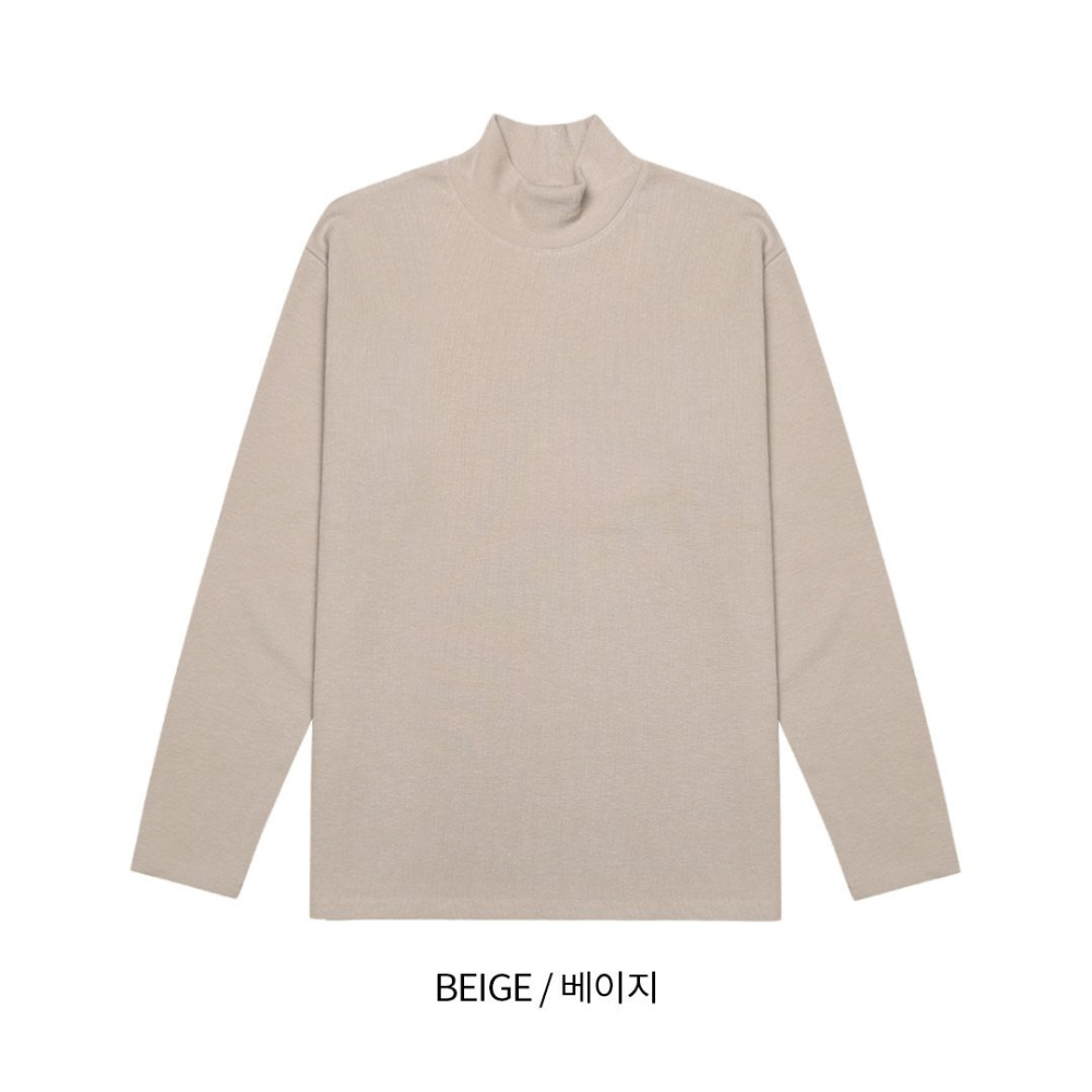 긴팔 티셔츠 크림 색상 이미지-S132L6
