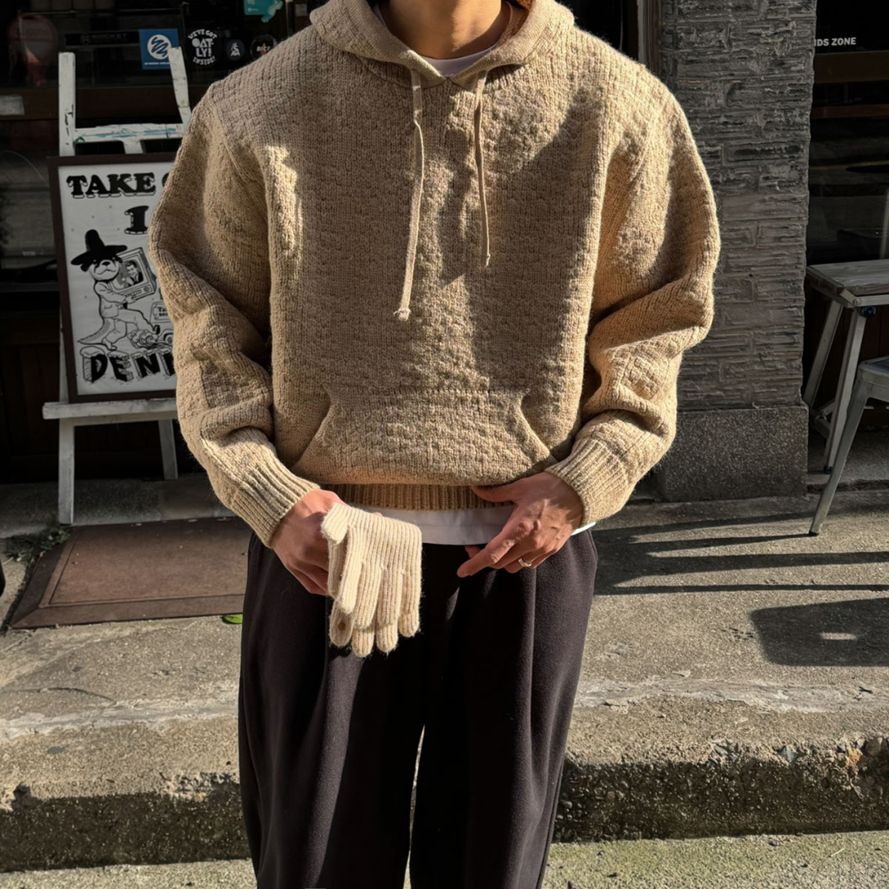 긴팔 티셔츠 모델 착용 이미지-S132L17
