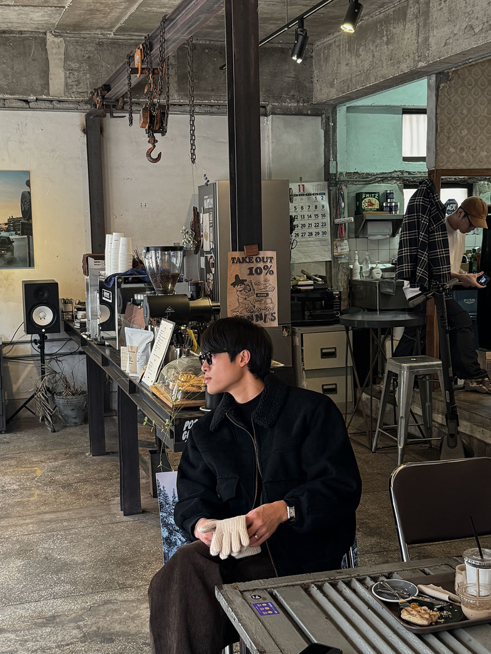 재킷 모델 착용 이미지-S165L10