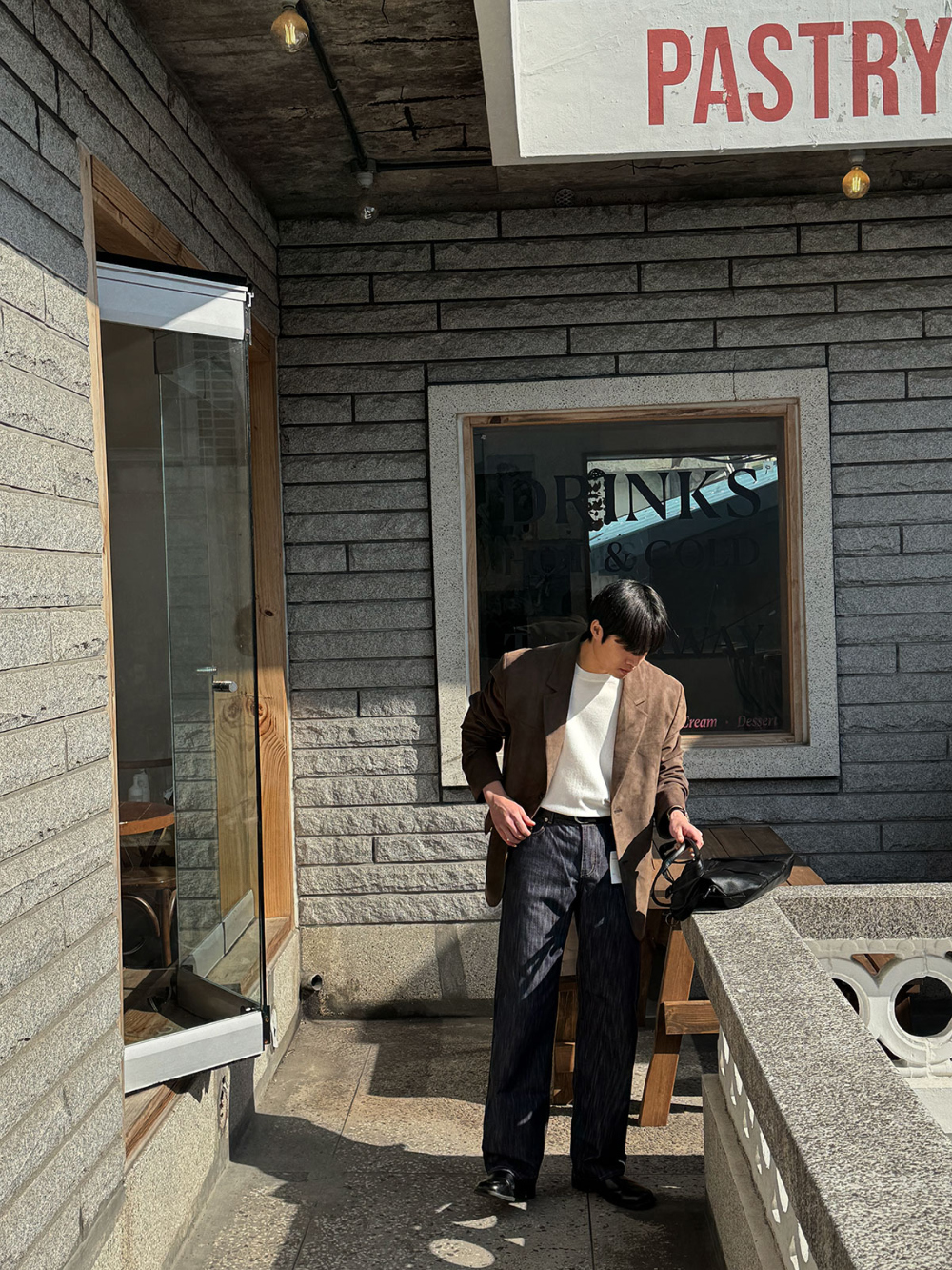 블레이저 모델 착용 이미지-S133L35