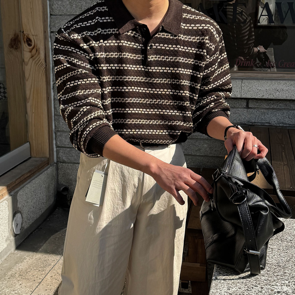 카디건 모델 착용 이미지-S119L25