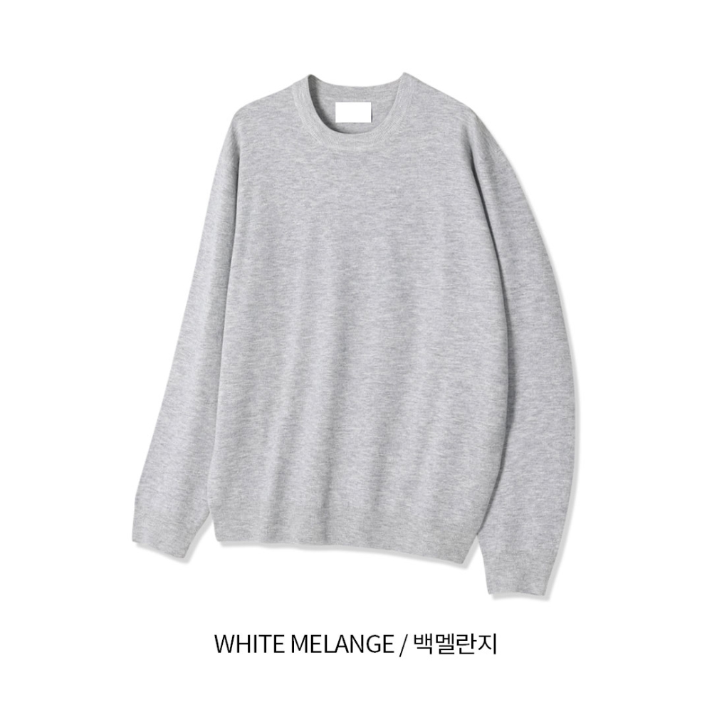 긴팔 티셔츠 화이트 색상 이미지-S136L13