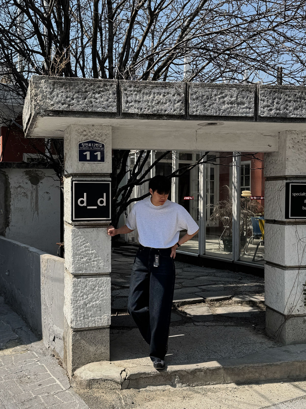 바지 모델 착용 이미지-S124L60