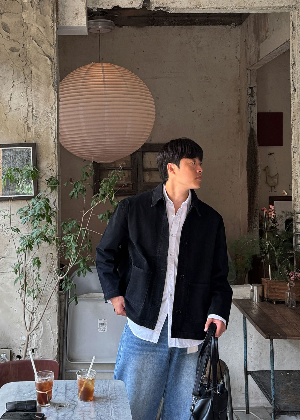 재킷 모델 착용 이미지-S164L11