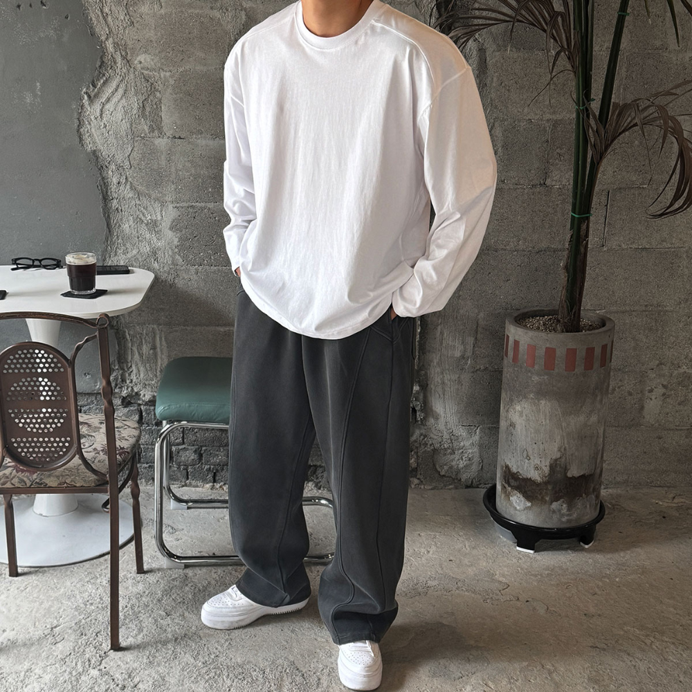 바지 모델 착용 이미지-S174L16