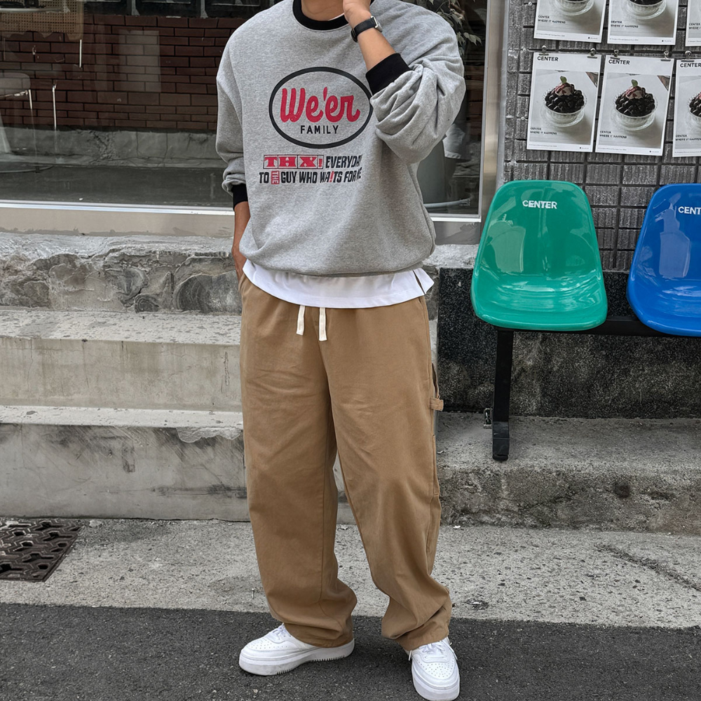 바지 모델 착용 이미지-S160L33