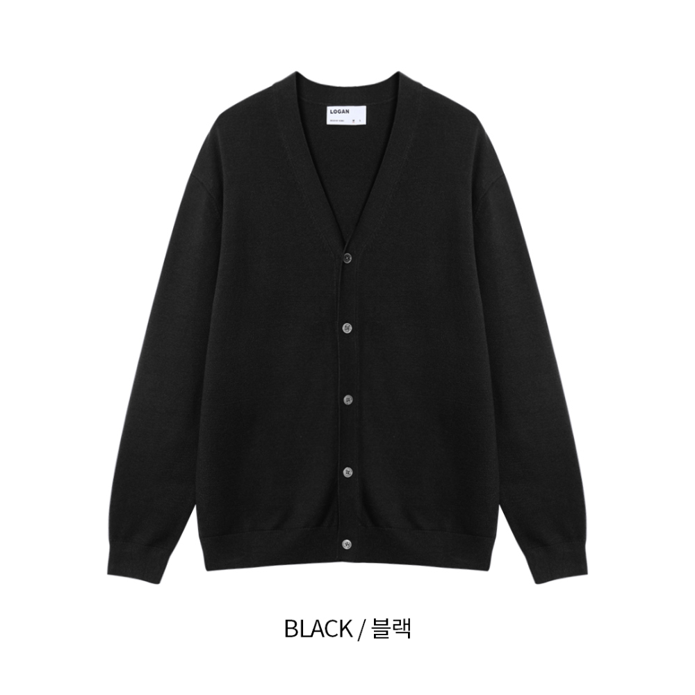 카디건 차콜 색상 이미지-S144L17