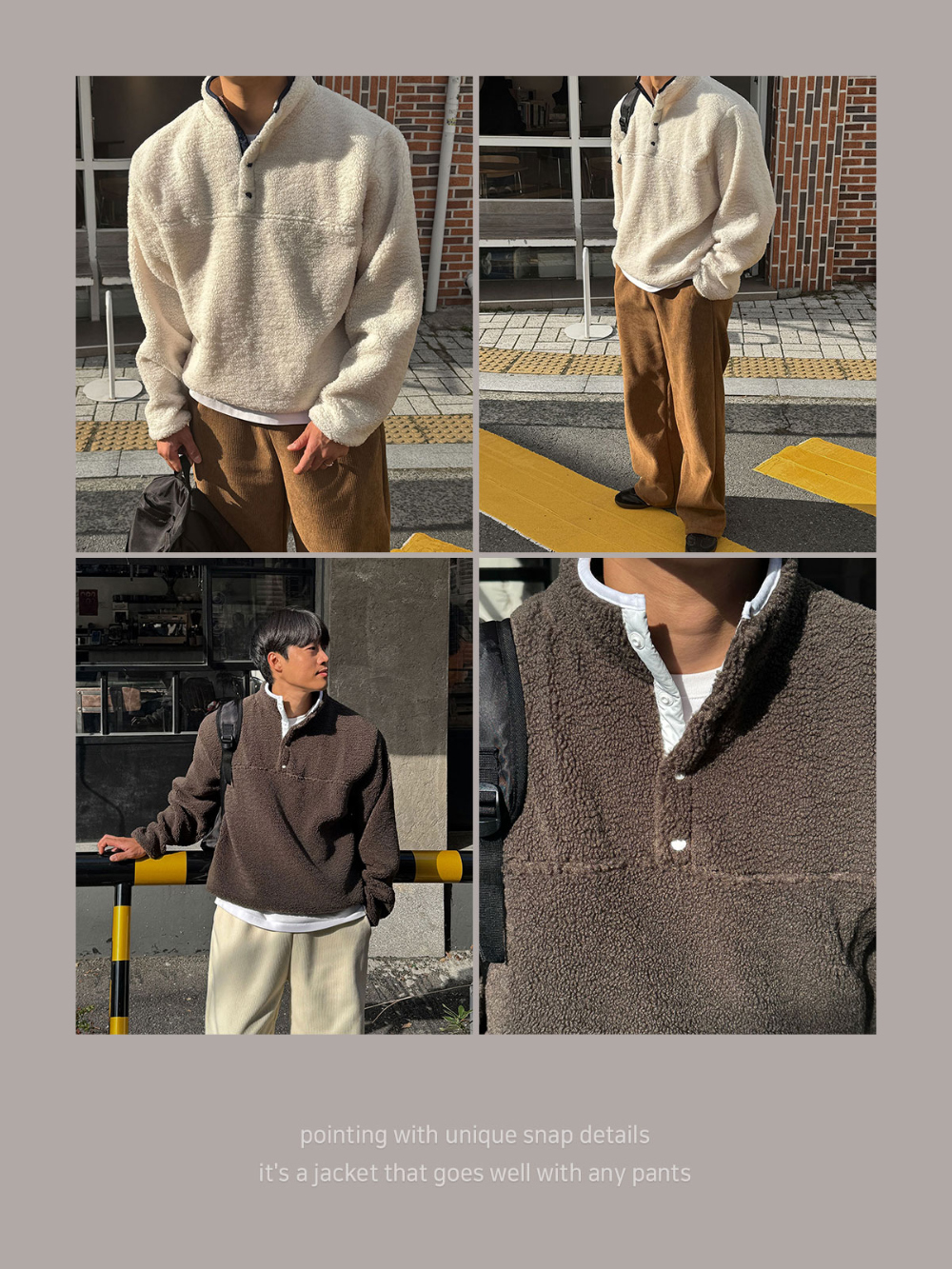 긴팔 티셔츠 모델 착용 이미지-S130L2
