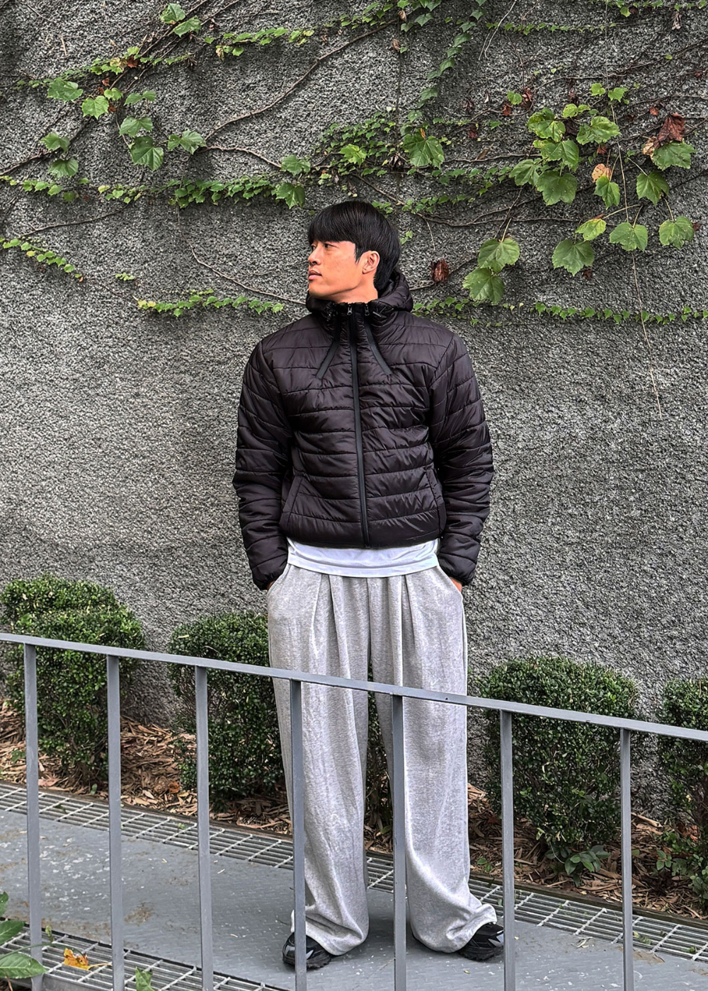 패딩 모델 착용 이미지-S179L28