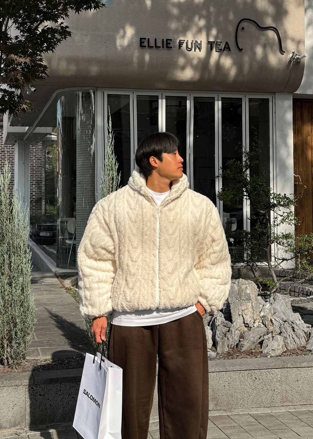 재킷 모델 착용 이미지-S190L11