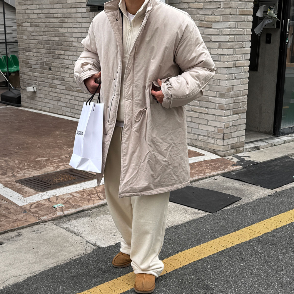 코트 모델 착용 이미지-S221L5