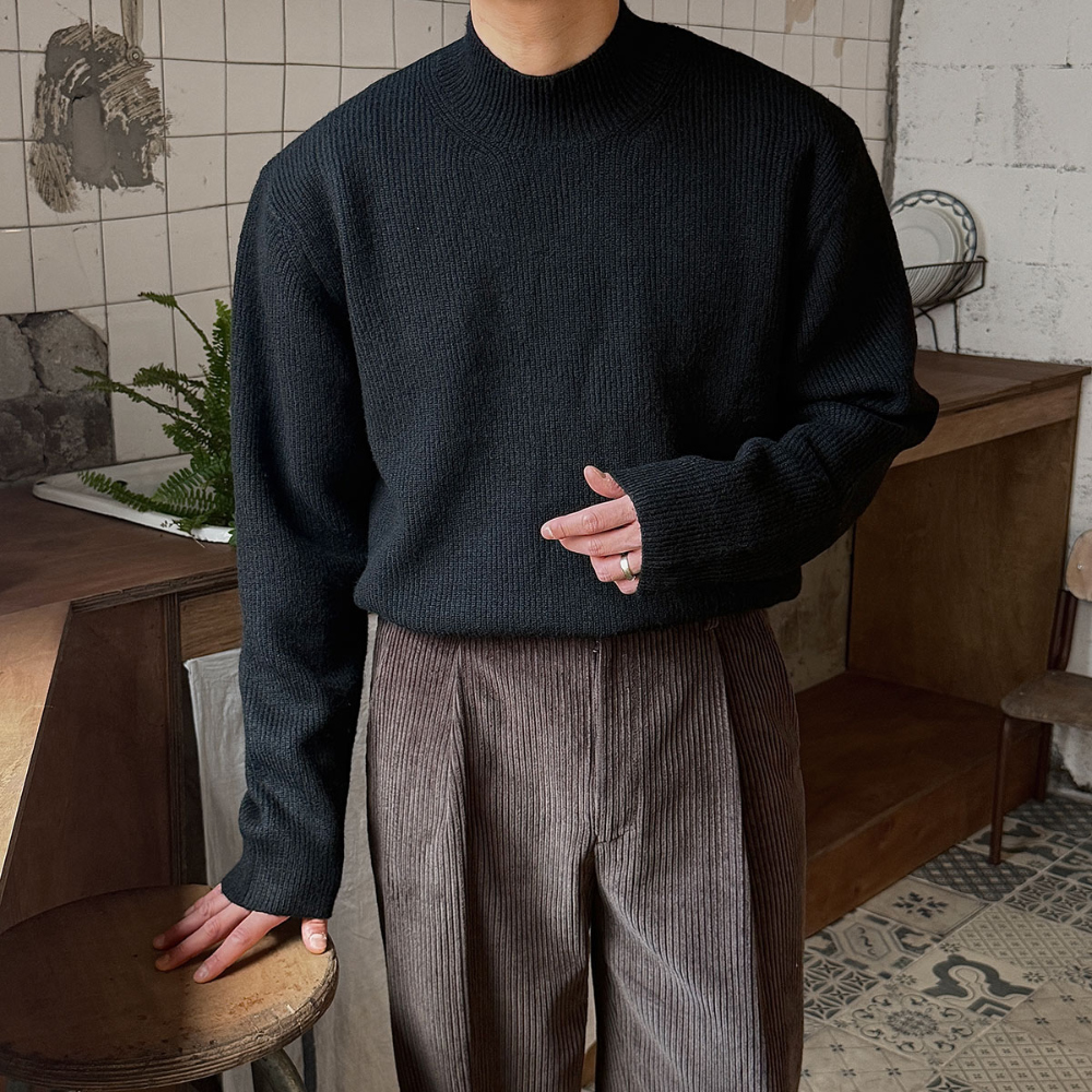 긴팔 티셔츠 모델 착용 이미지-S194L33