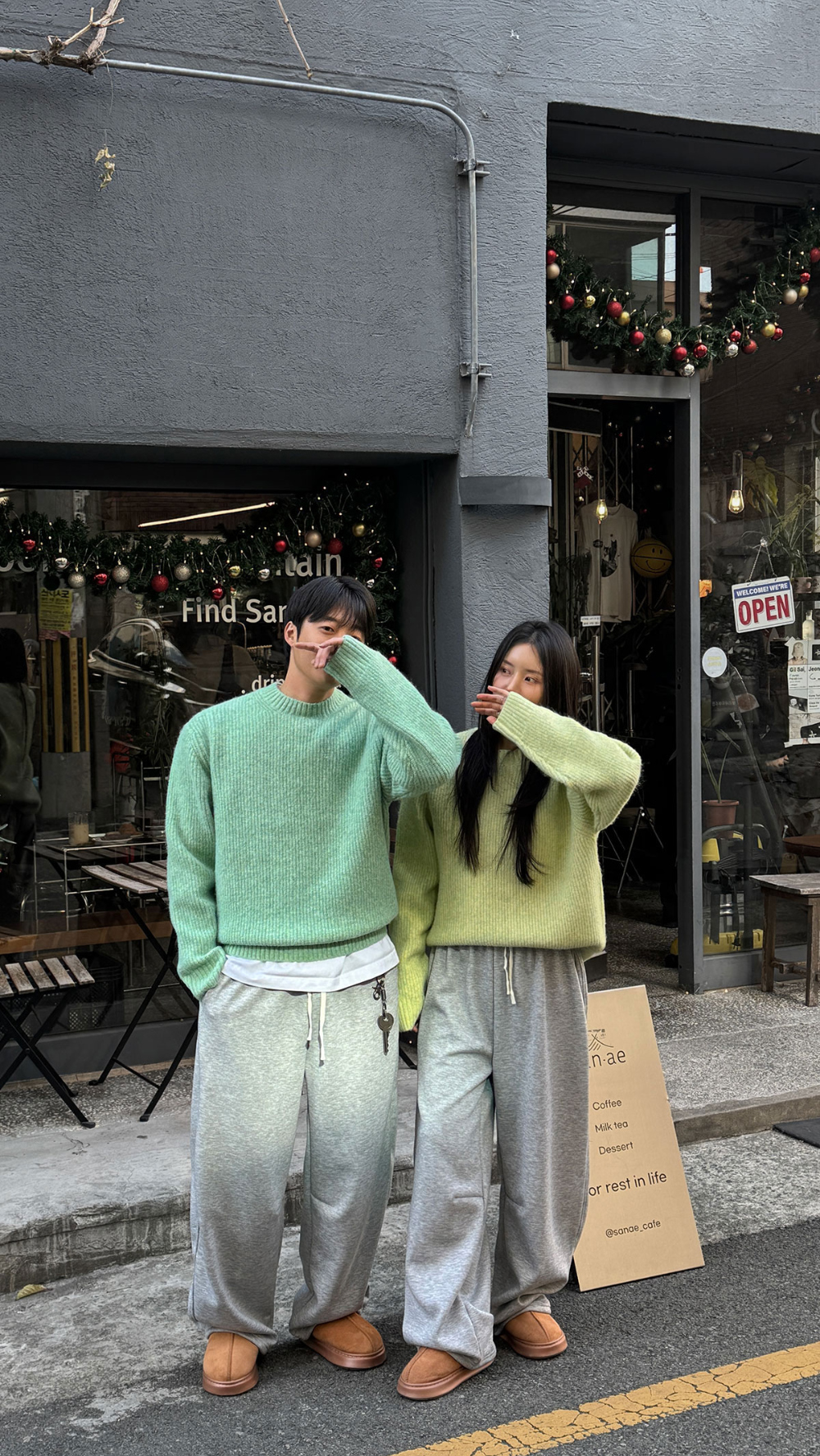 바지 모델 착용 이미지-S168L13