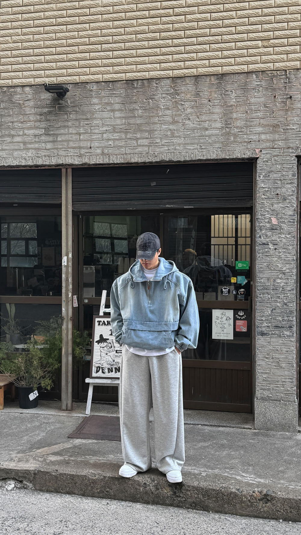 바지 모델 착용 이미지-S184L15