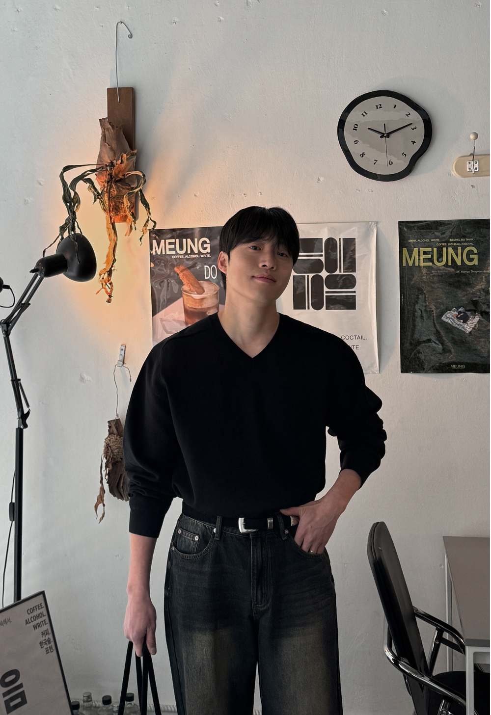 바지 모델 착용 이미지-S155L46