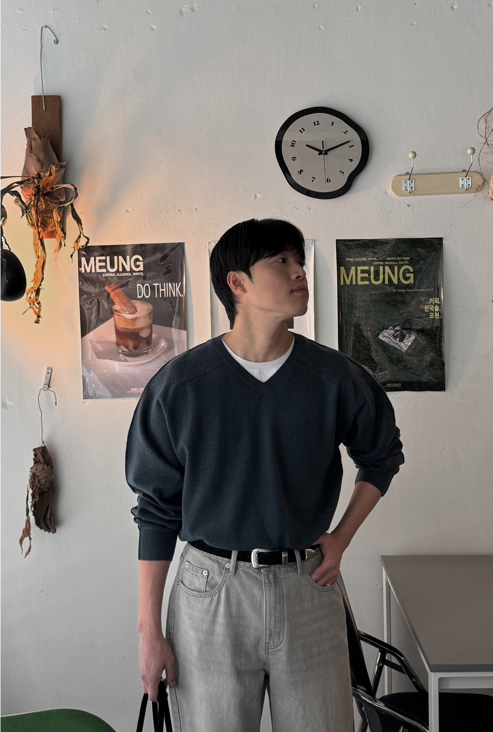 바지 모델 착용 이미지-S155L32