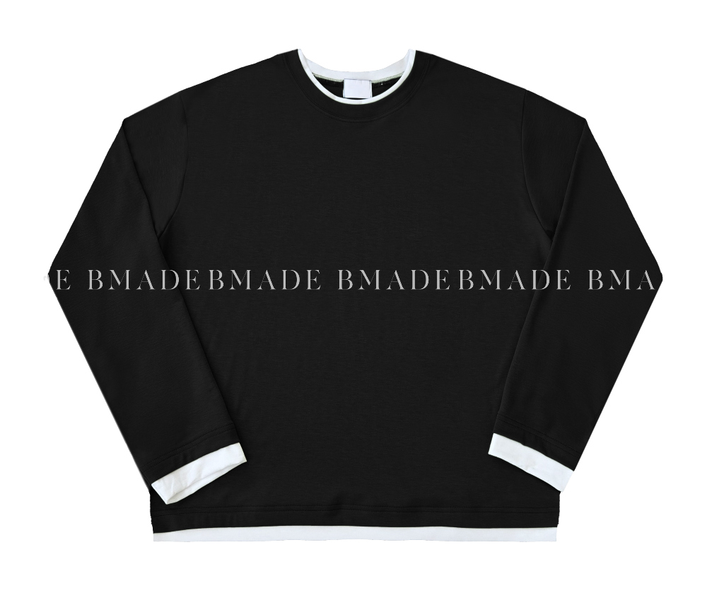 긴팔 티셔츠 차콜 색상 이미지-S180L34