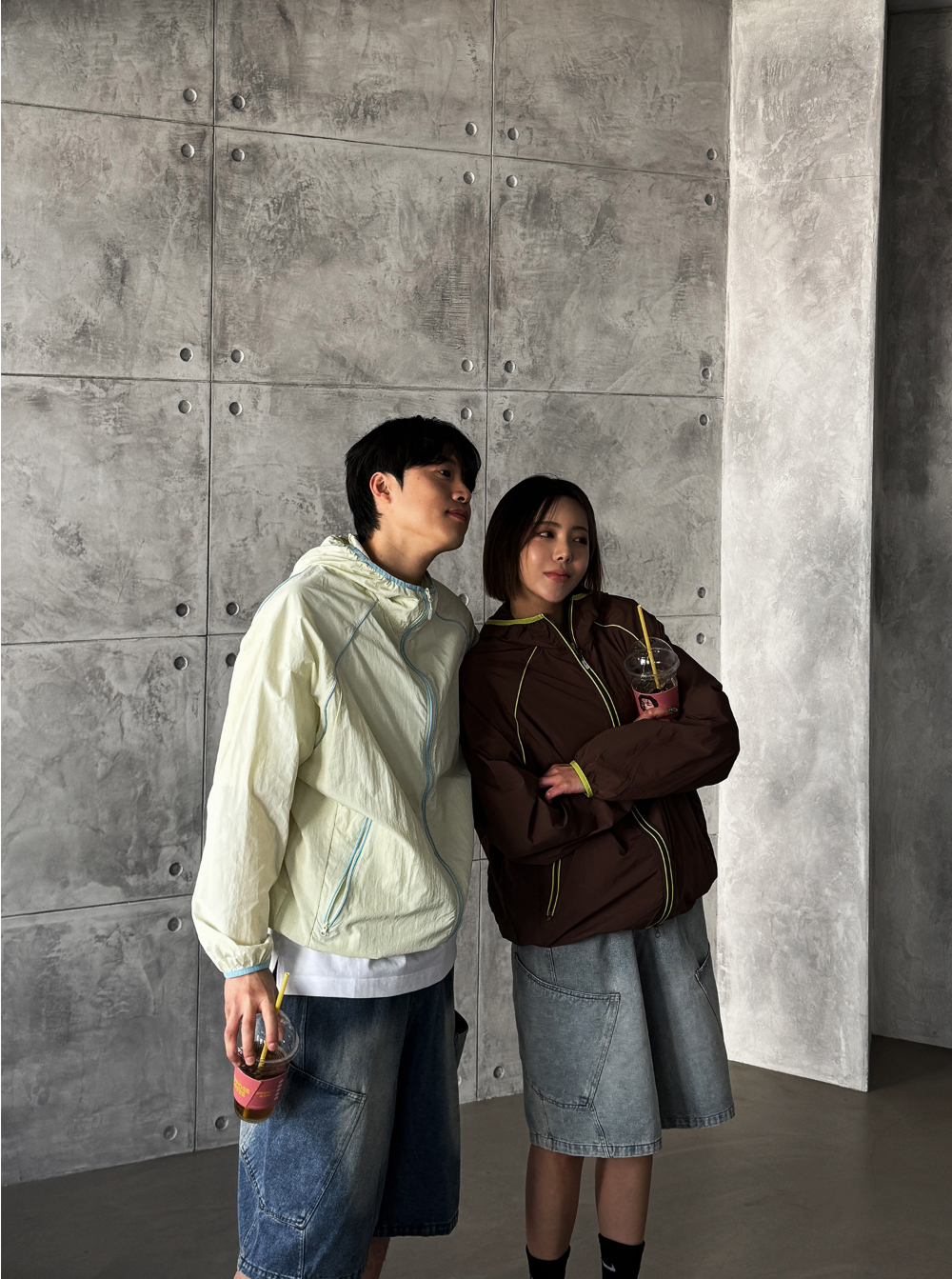 긴팔 티셔츠 모델 착용 이미지-S154L32