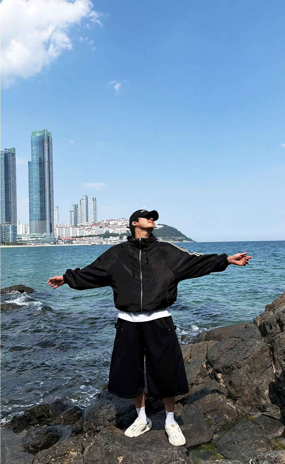재킷 모델 착용 이미지-S164L123