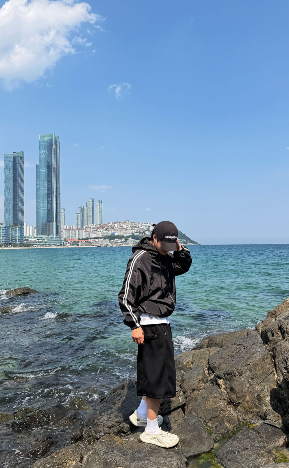 재킷 모델 착용 이미지-S164L124