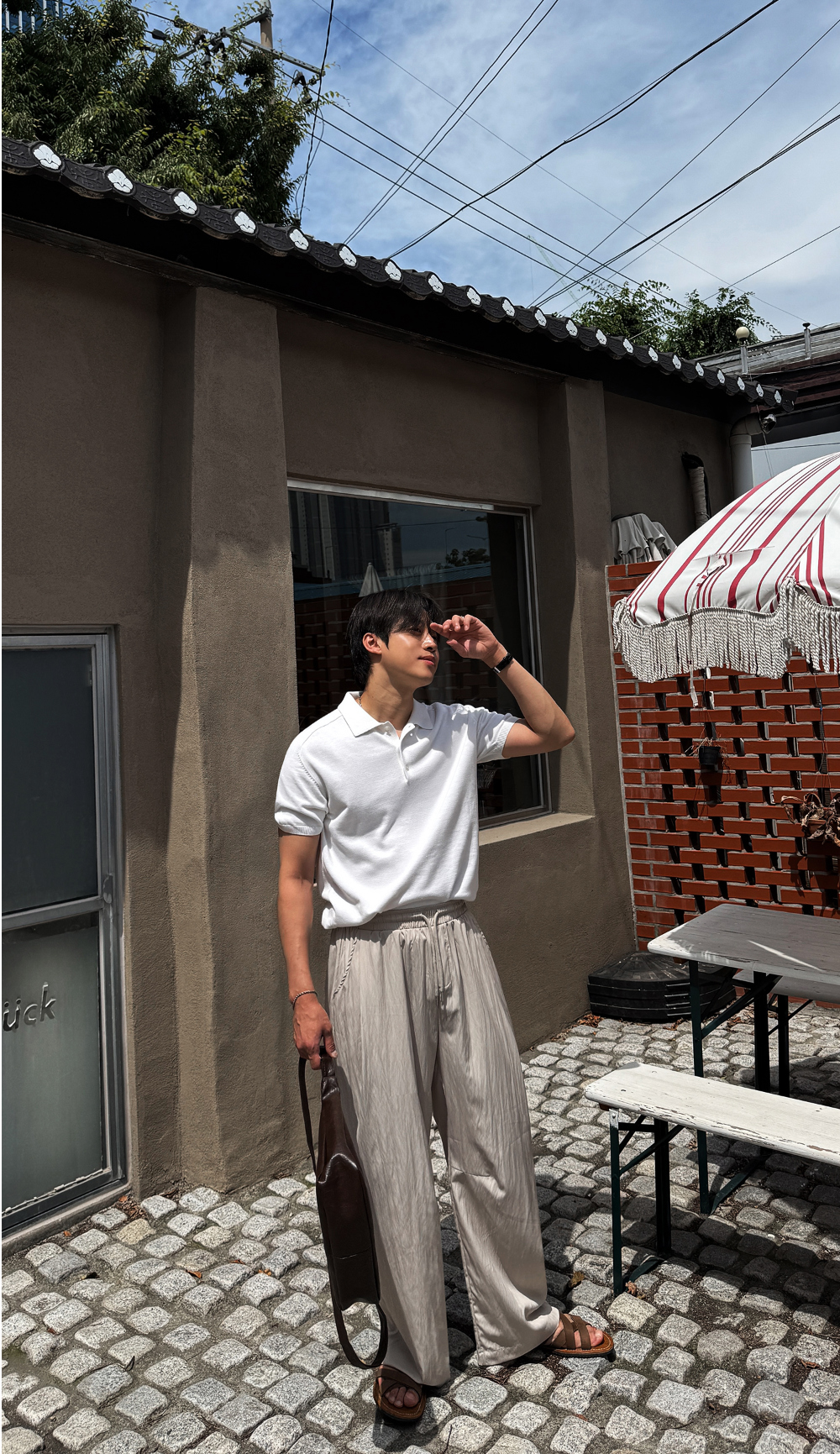 가방 모델 착용 이미지-S173L16