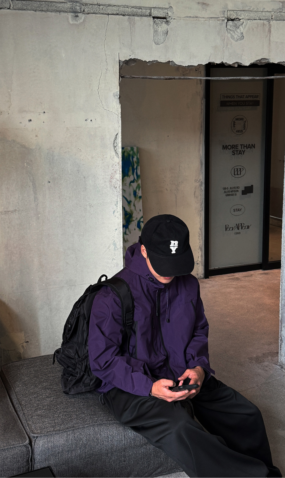 재킷 모델 착용 이미지-S198L36