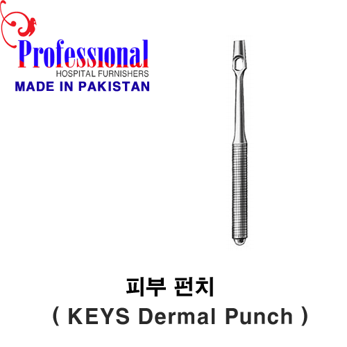 [Professional]피부펀치 (SKIN PUNCH) KEYS SKIN PUNCH, 6MM(PAE.10.66) 12CM ...
