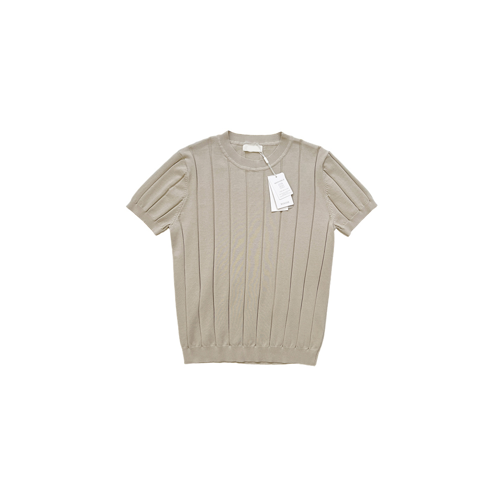 반팔 티셔츠 크림 색상 이미지-S1L48